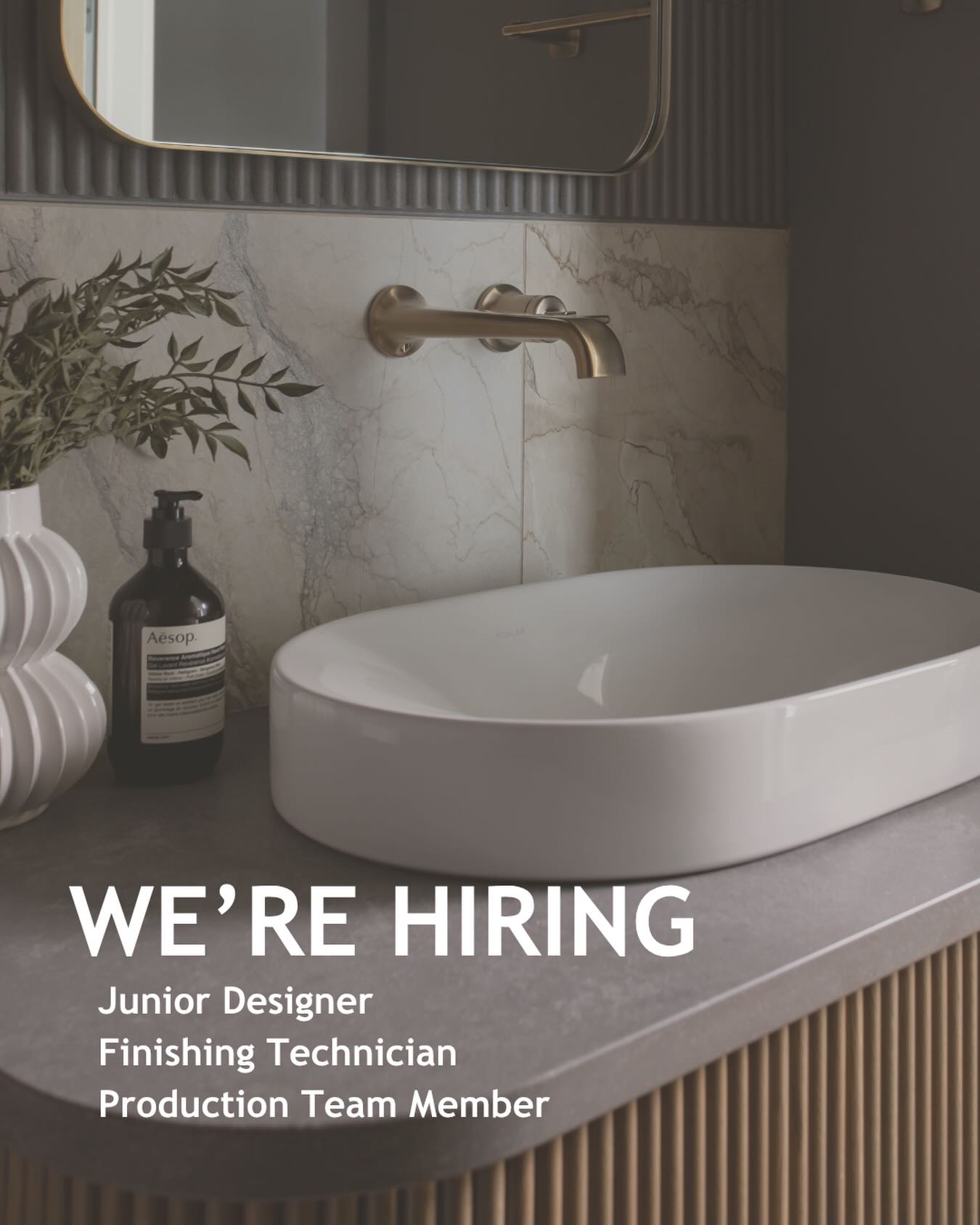 We’re hiring! 

Check out the details and apply at  windmillcabinets.com/careers 

Link in bio!